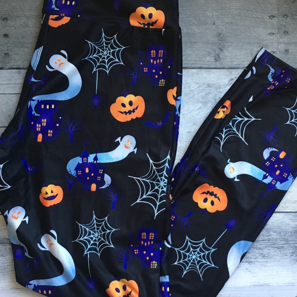 Ghost Town Halloween Leggings